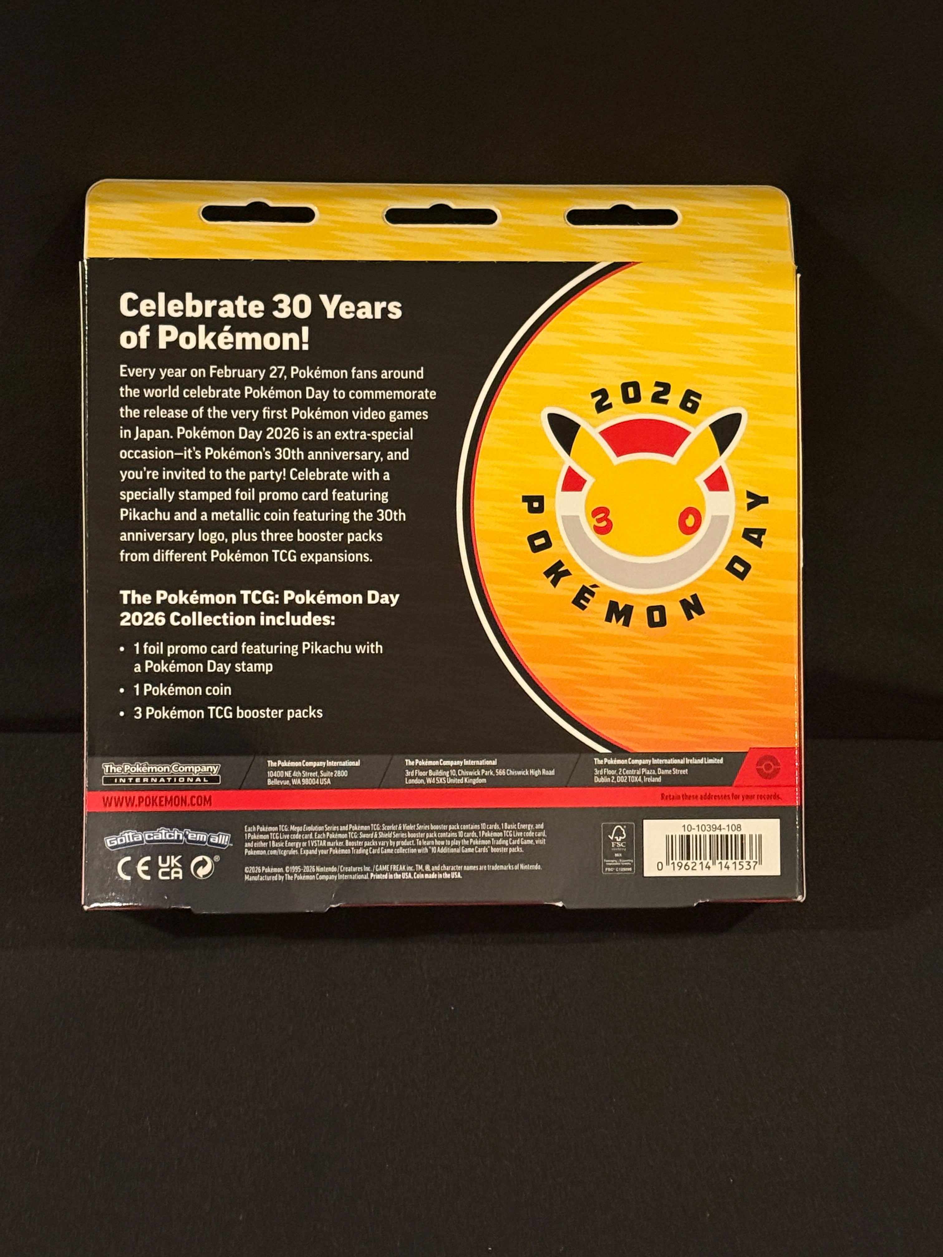 2026 Pokémon day collection
