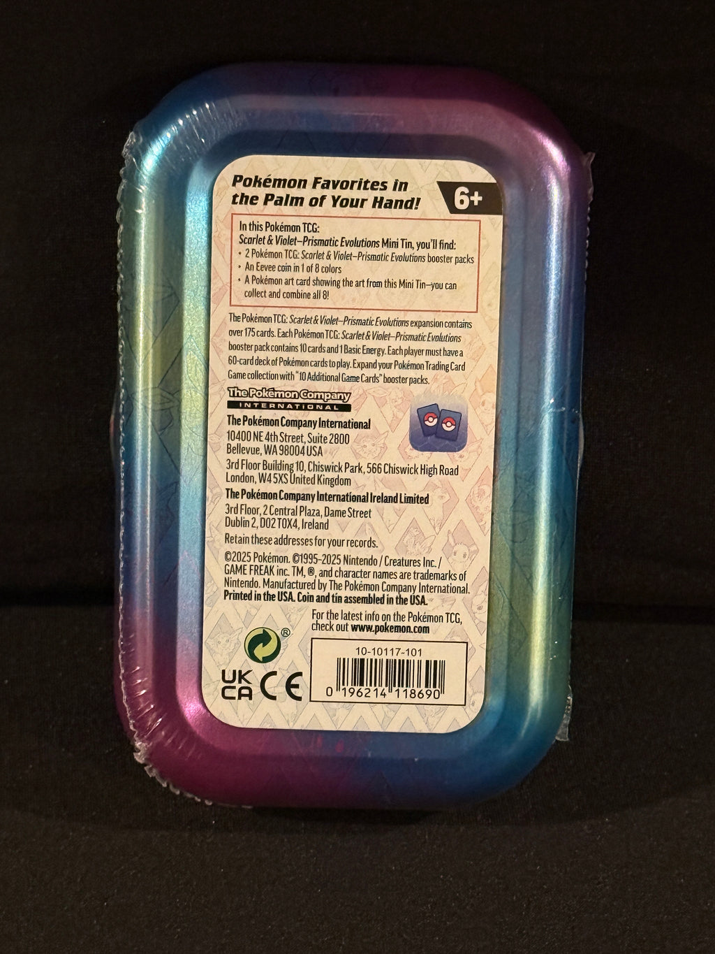 Prismatic Evolution Mini Tin